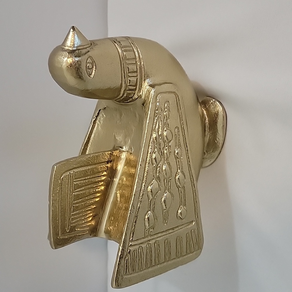 MCM Style PROJECT 62 Gold Tone Brass Dove Bird Peace Symbol Noah's Ark EUC 7.25"